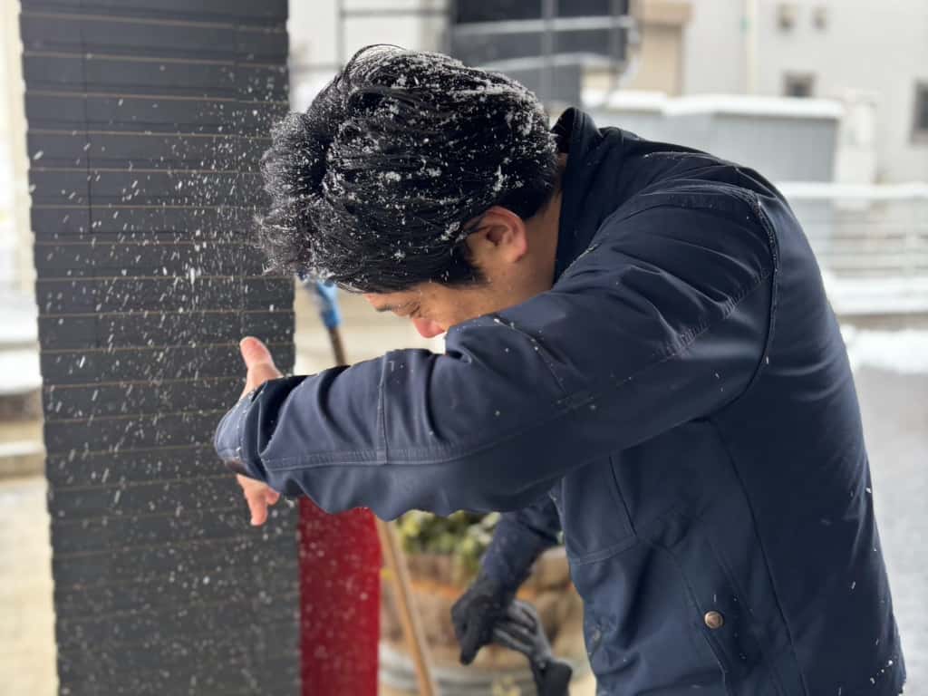 ❄️今朝は雪景色でした☃️ 画像